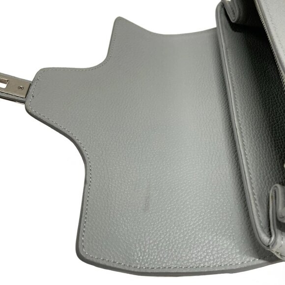 CELINE 16 (Sez) Light gray Leather Handbag - Picture 4 of 15